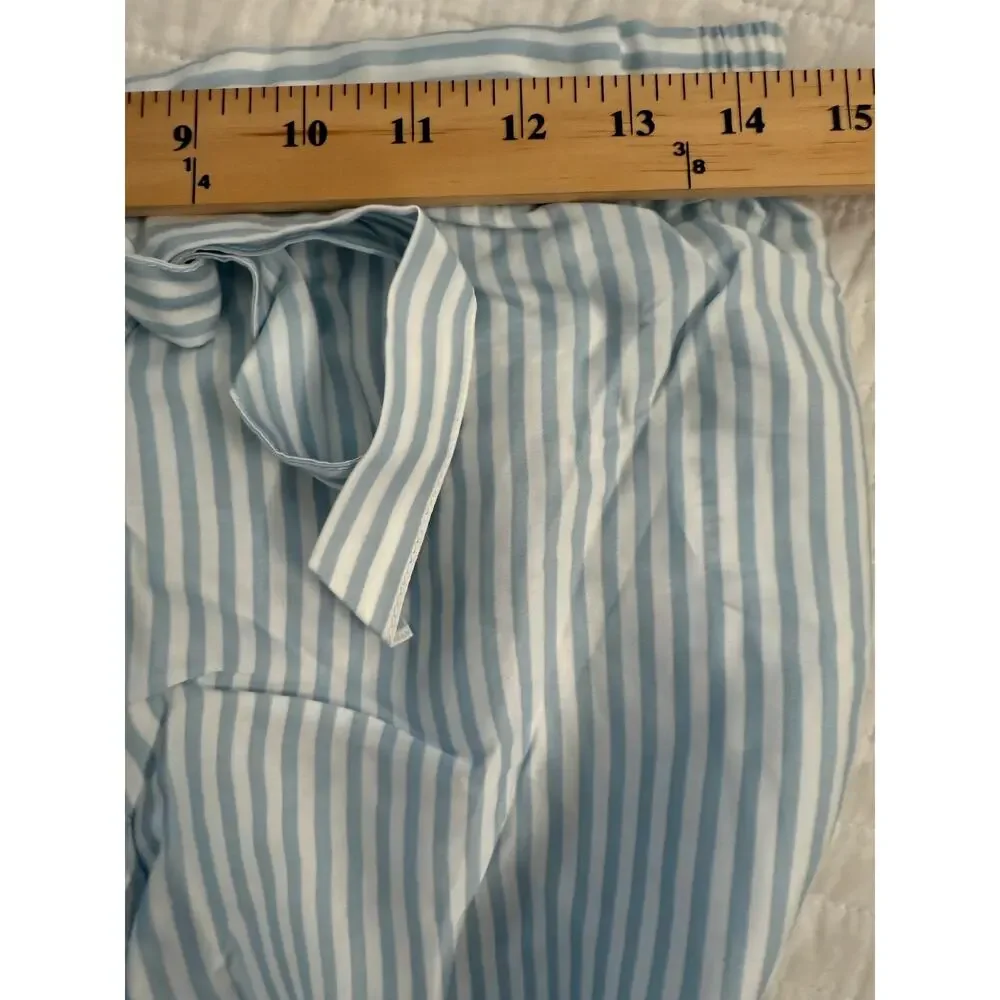 Ettitude Pajama Pants Women's Medium Striped CleanBamboo Drawstring Lightweight
